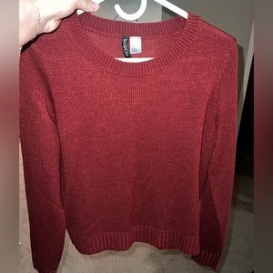 Burgundy sweater